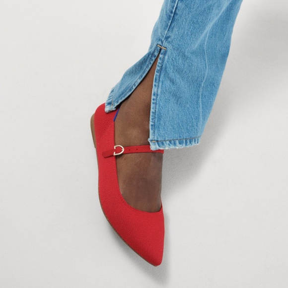 Rothy's The Point Mary Jane II - Red Crisp Size 8 - Picture 2 of 2